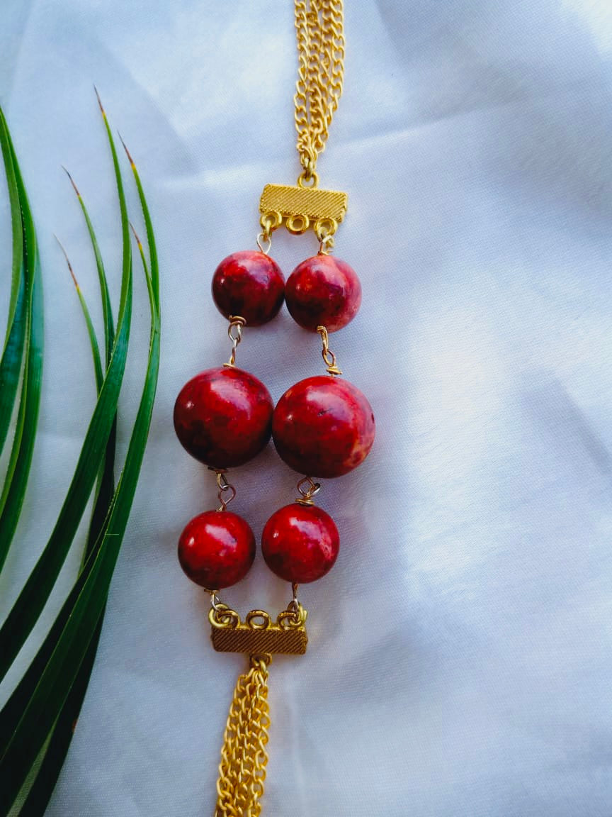 Coral Balls Bracelet