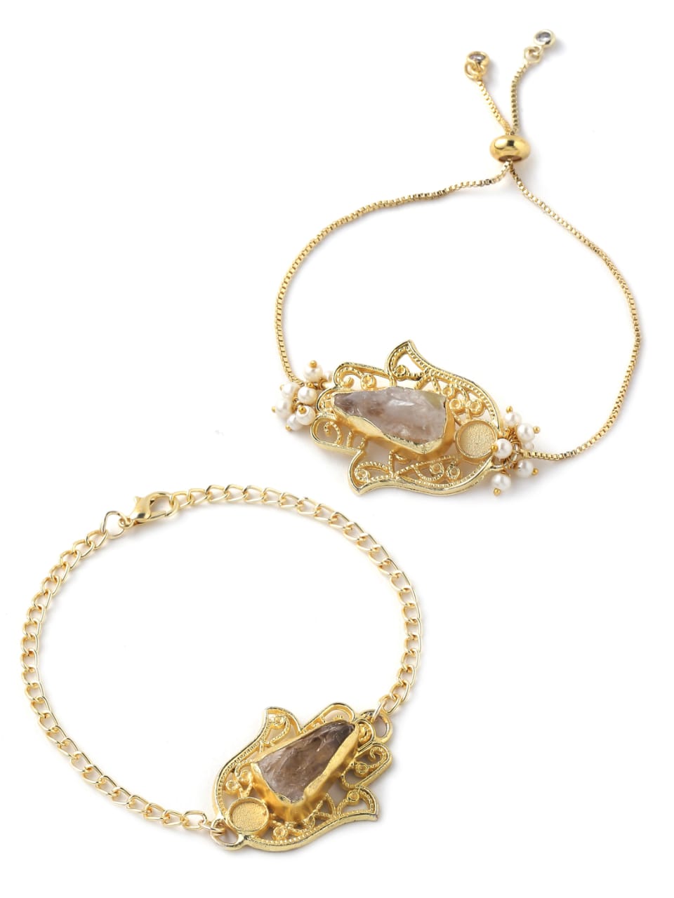 Hand Of Luck Crystal Couple Rakhi