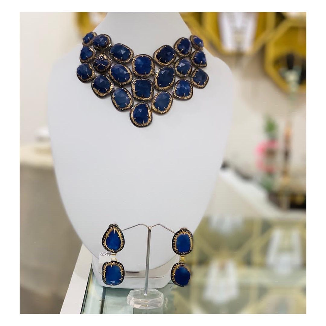 Royal Blue Sapphire Necklace