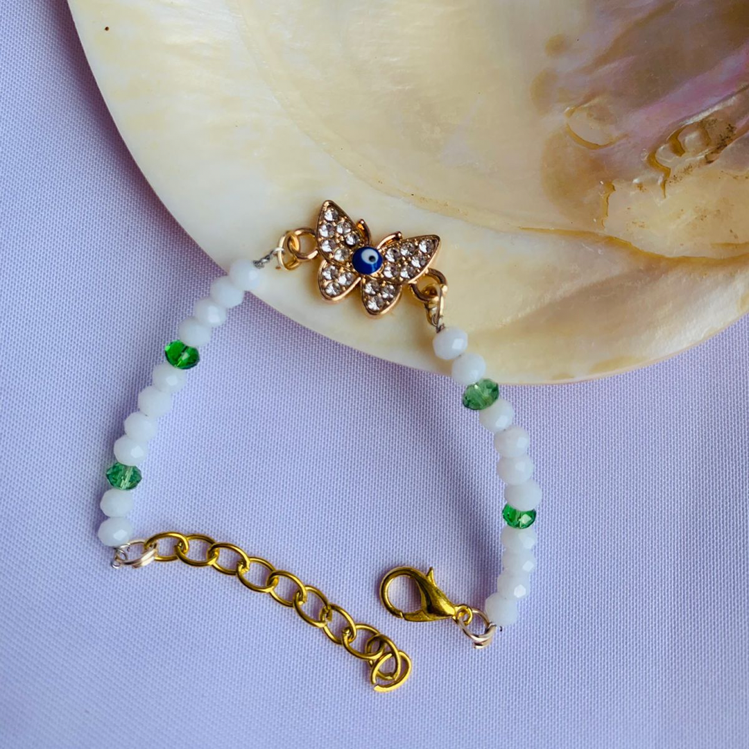 Butterfly Evil Eye Bracelet