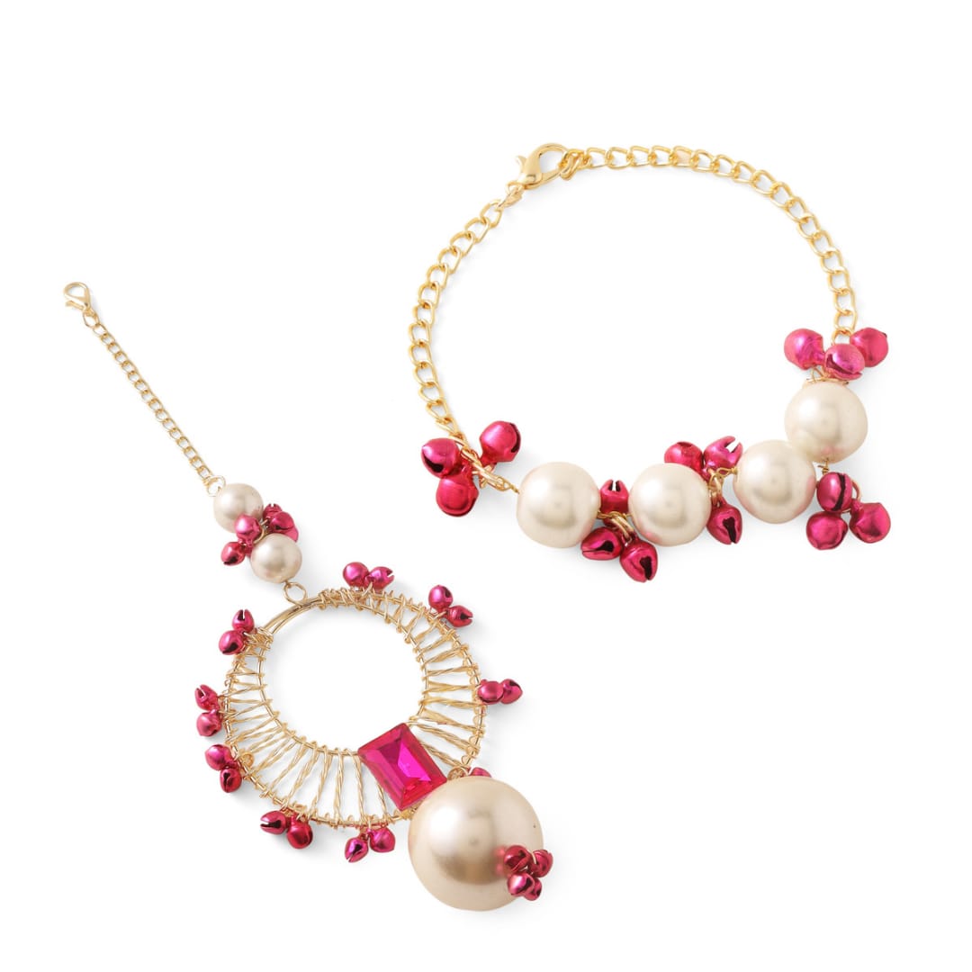 Pink and White Couple Rakhi