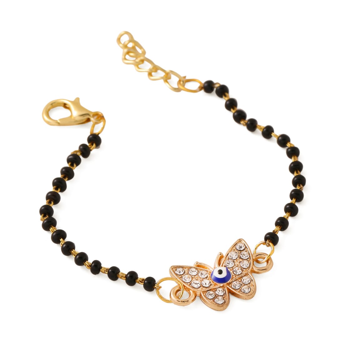 Butterfly with an Evil Eye Nazar Bracelet