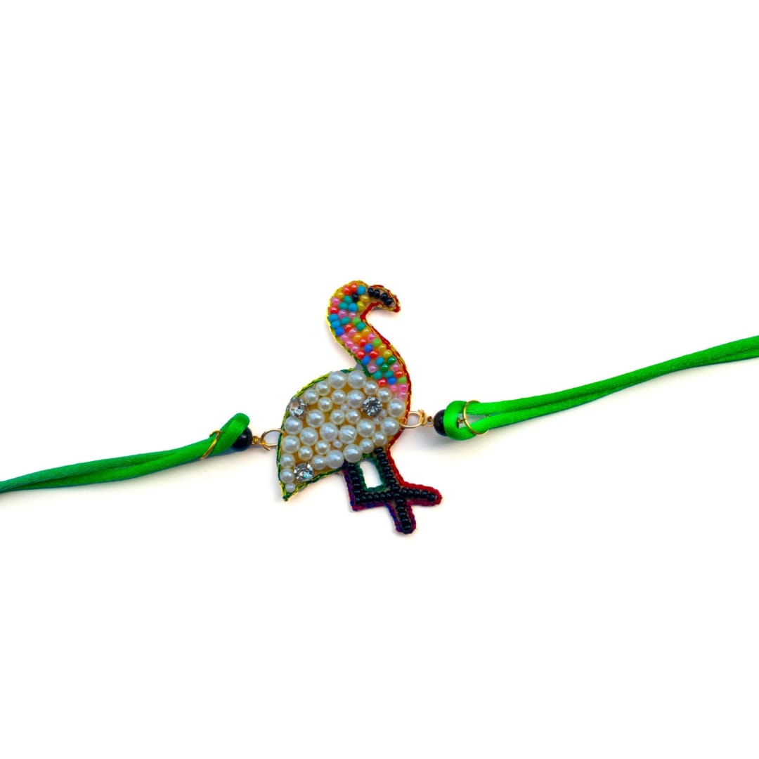 Colourful Swan with Thread Rakhi