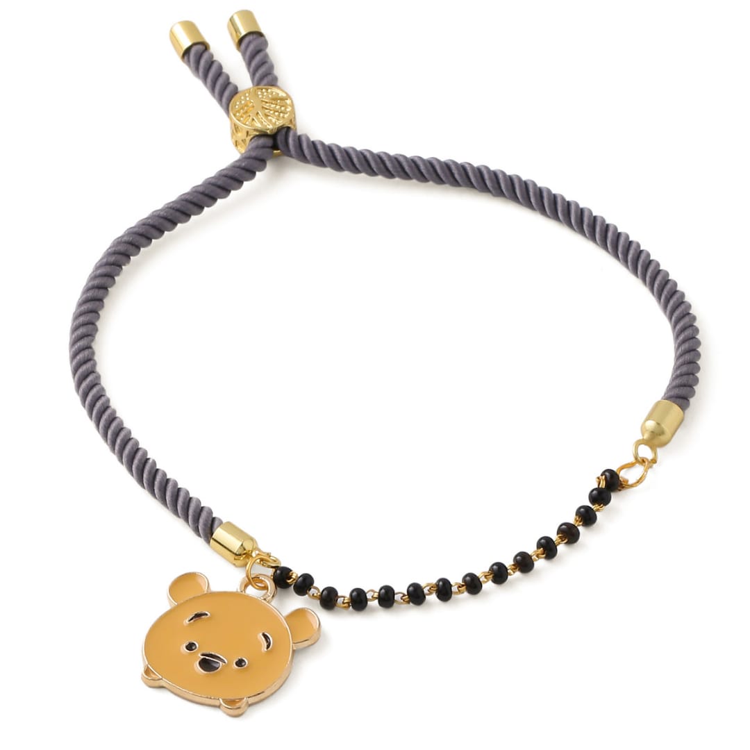 Polar Bear Nazar in Thread Bracelet