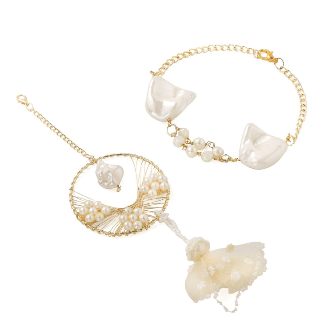 Pearl Tassel Couple Rakhi