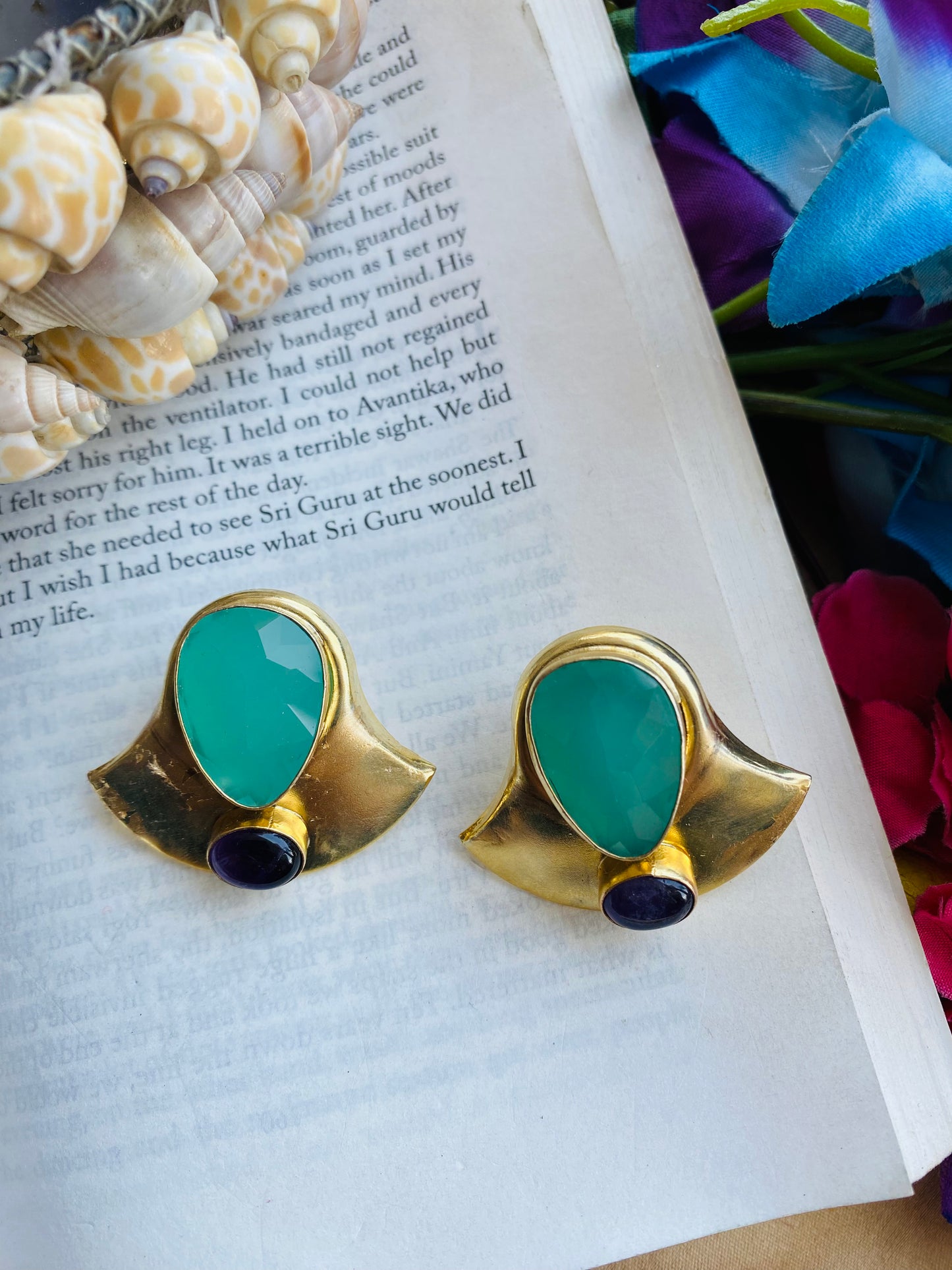 Calcedony Bell Earrings