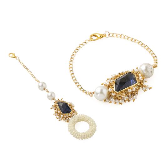 Pearl Bouquet Couple Rakhi