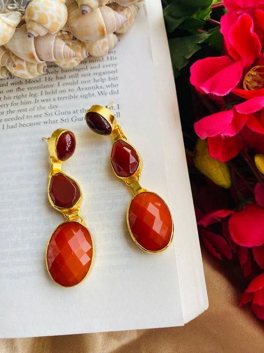 Valerie Carnelian Earrings