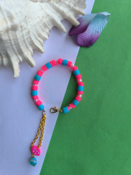 Colourful beads bracelet