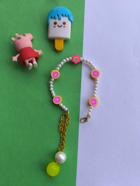 Lemon beads bracelet
