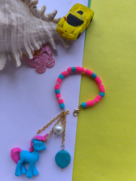 COLOURFUL BEADS WITH ERASER  TASSEL AND STONEBEADS