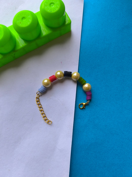 COLOURFUL BEADS WITH PEARL