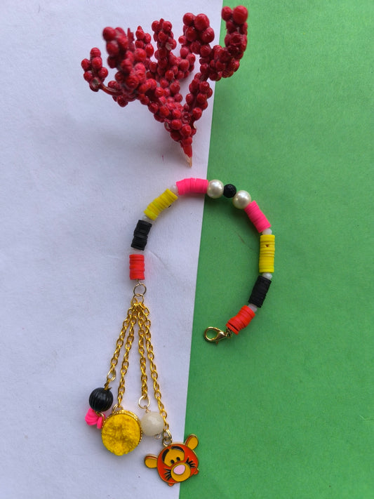 Colourful beads bracelet