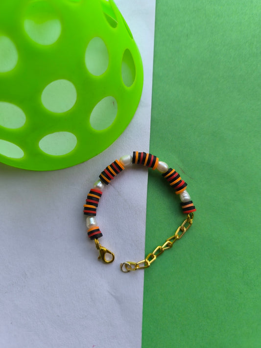 COLOURFUL BEADS WITH PEARL