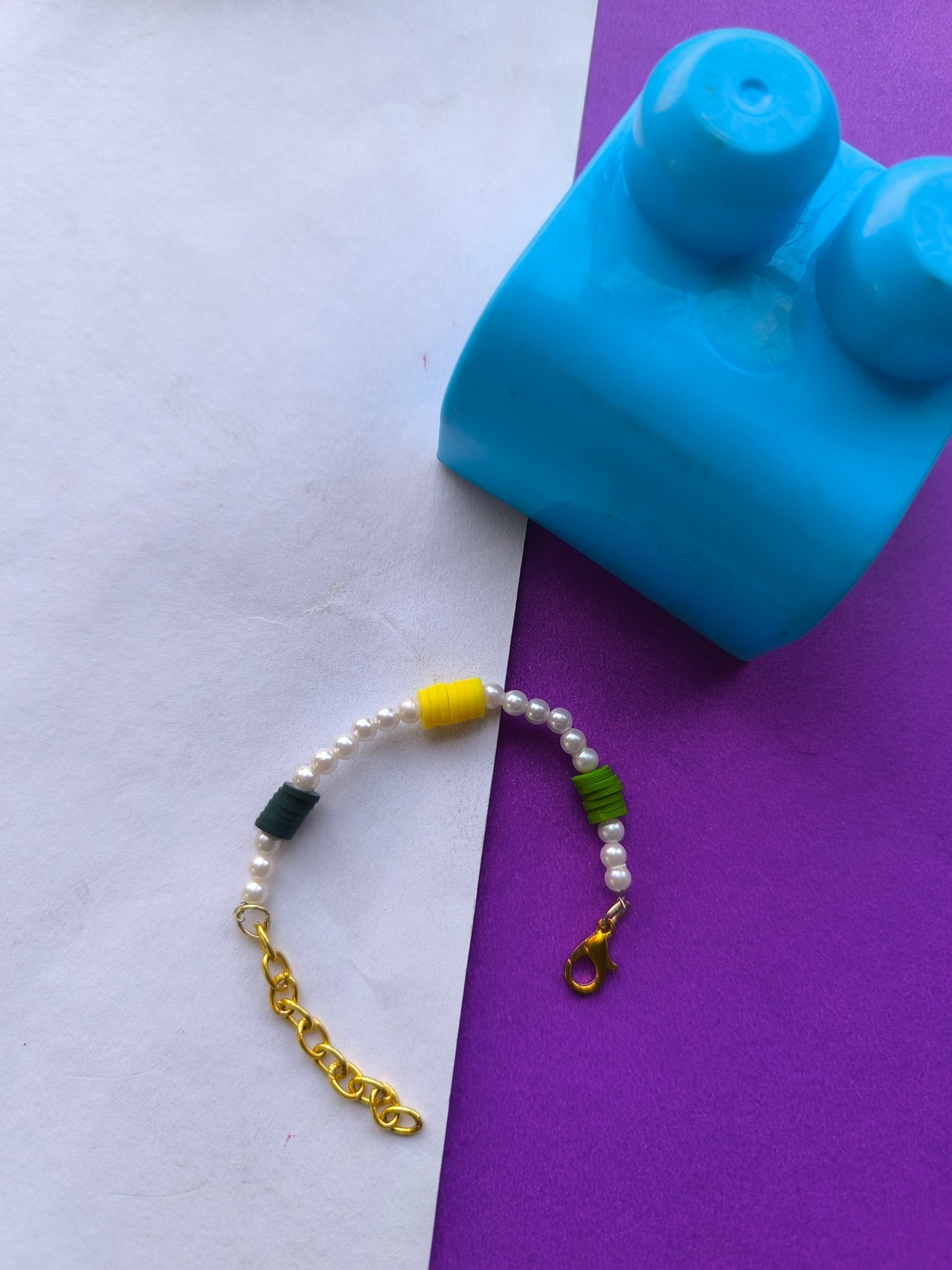 COLOURFUL BEADS WITH PEARL