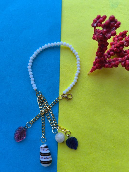White beads bracelet