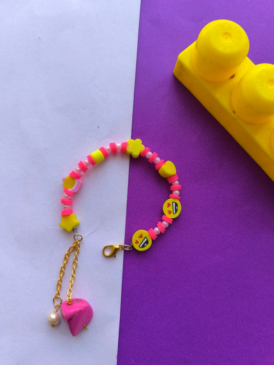 Smiles with colour beads bracelet