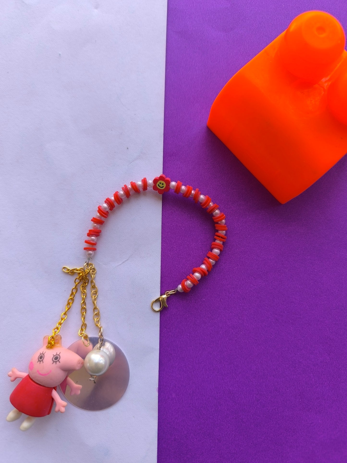COLOURFUL BEADS WITH ERASER  TASSEL AND STONEBEADS