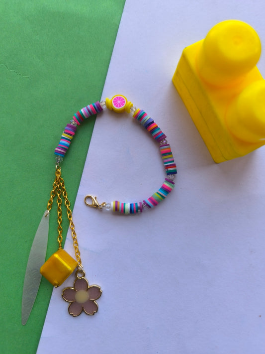 Flower beads bracelet