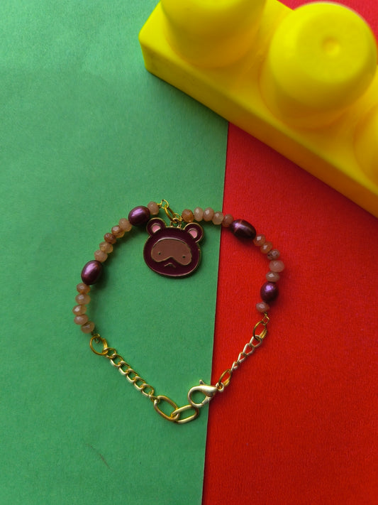 Adventure cartoon charm with beads