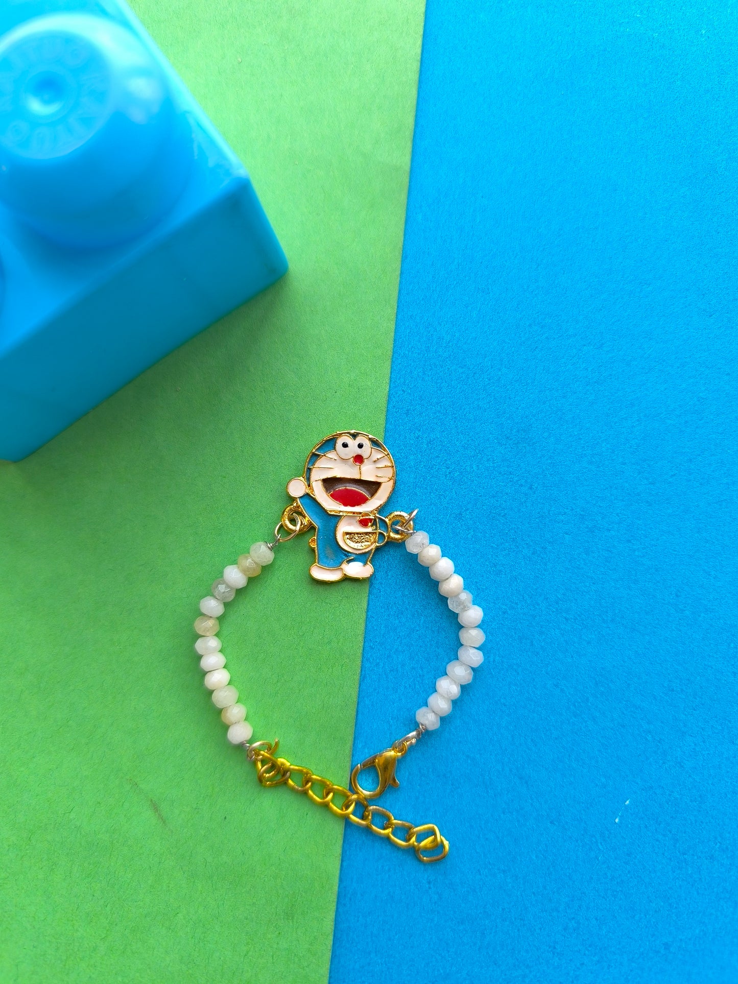 Doremon charm with beads