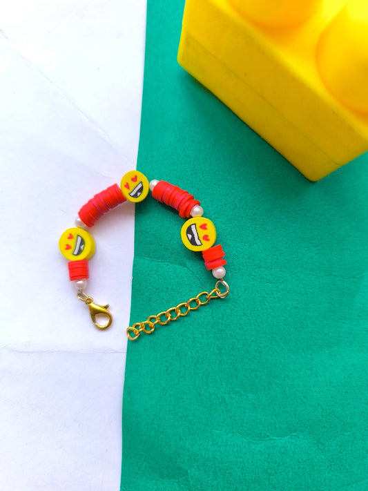 SMILE BEADS WITH RED BEADS