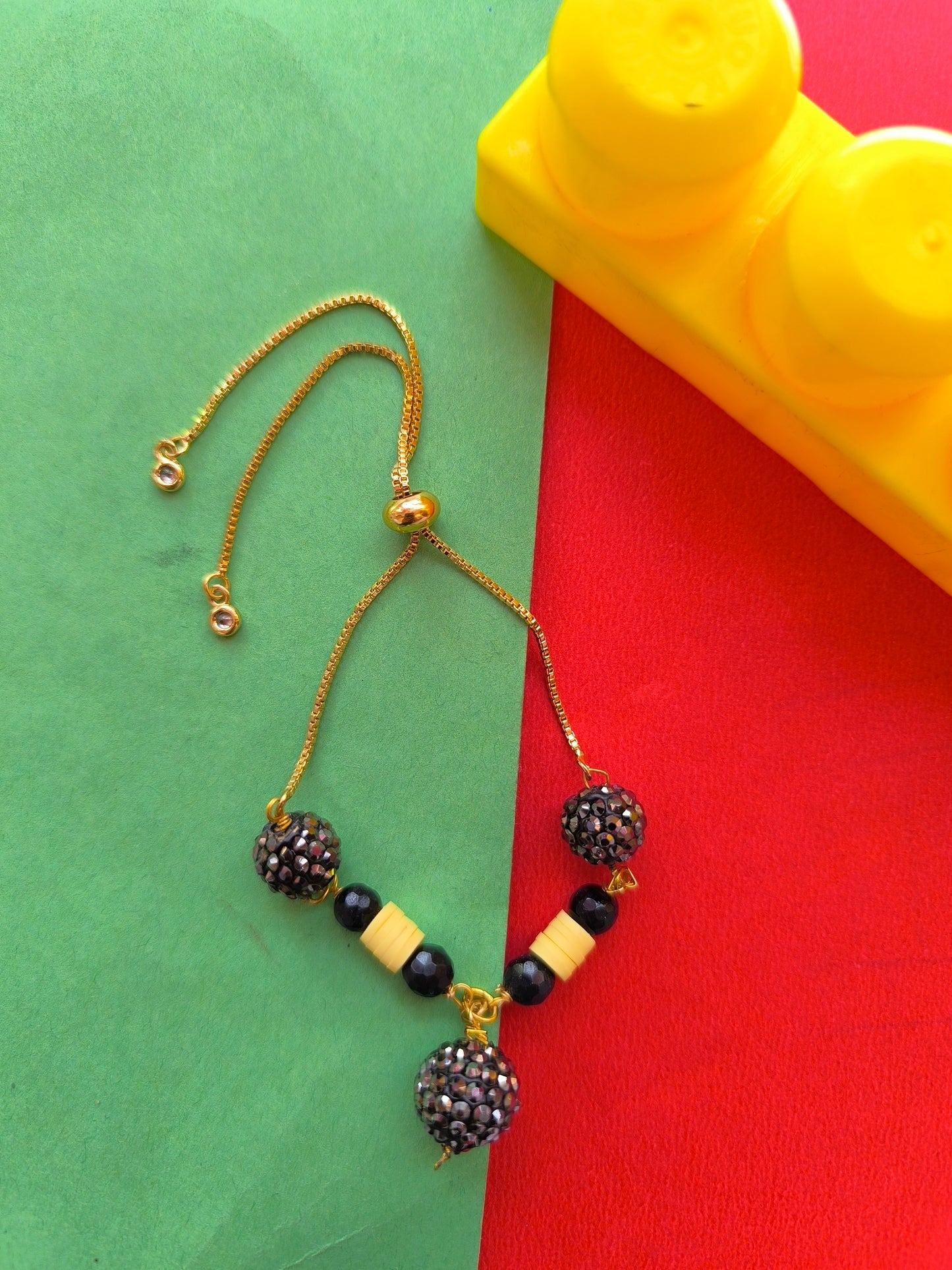 Zircon ball with chain