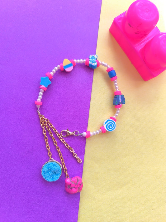 Colourful beads bracelet