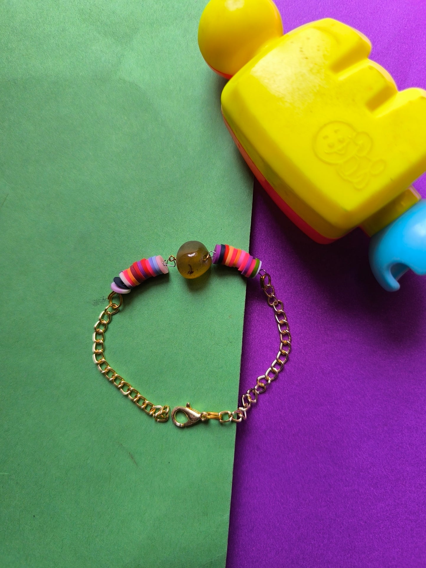 Onyx stone colourful bracelet