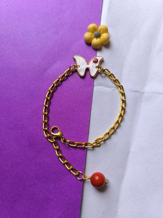 Butterfly charm bracelet