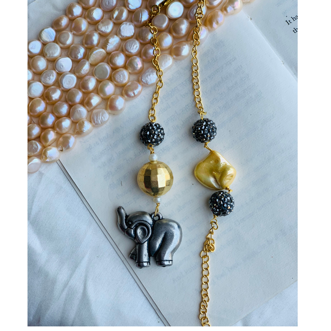 Elephant Turkish Ball Couple Rakhi