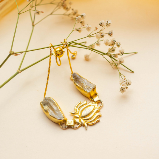 Lotus with Crystal Bracelet