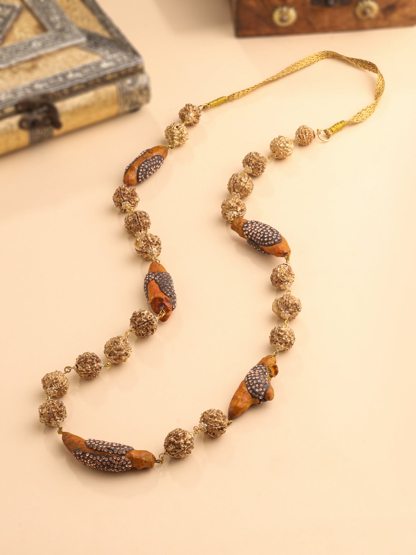 Turmeric Rudraksha Garland