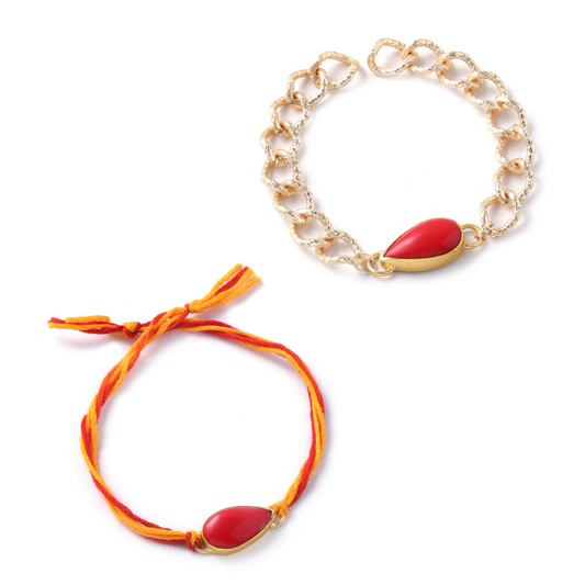 Coral Bracelet Rakhi