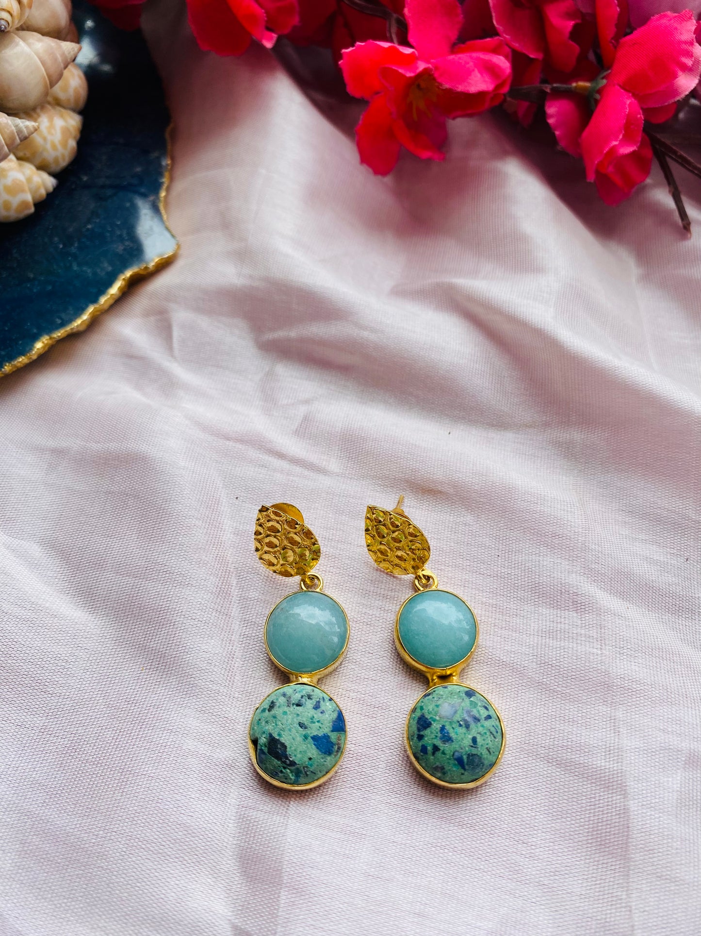 Rough Turquoise Earring