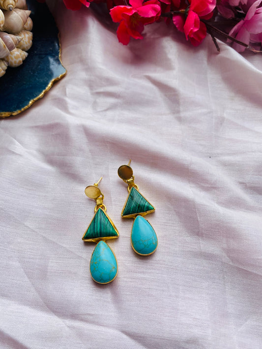 Triangular Turquoise Drop