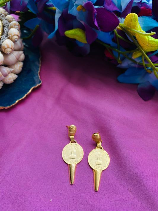 Coin Cone Earrings