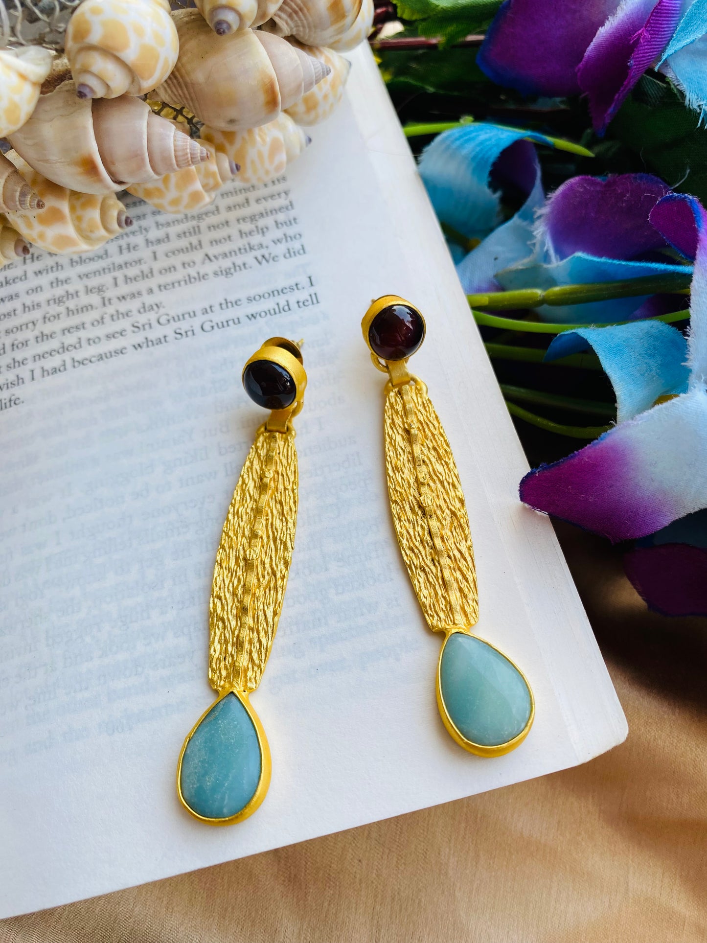 Turquoise Twig Earring