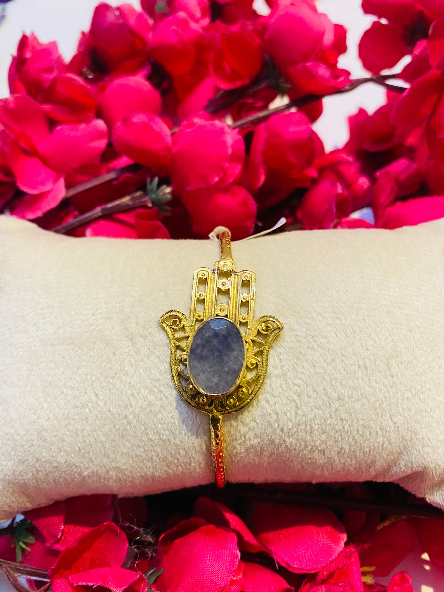 Sapphire on Hamsa Handcuff