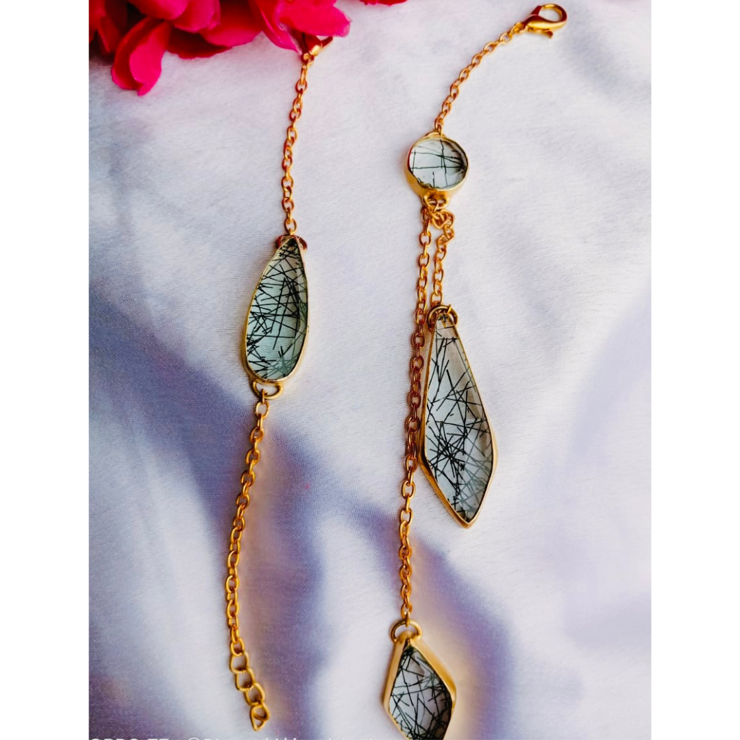 Black Rutile Couple Rakhi