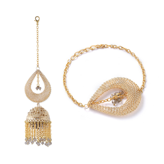 Metal Jhoomka Chuda Couple Rakhi