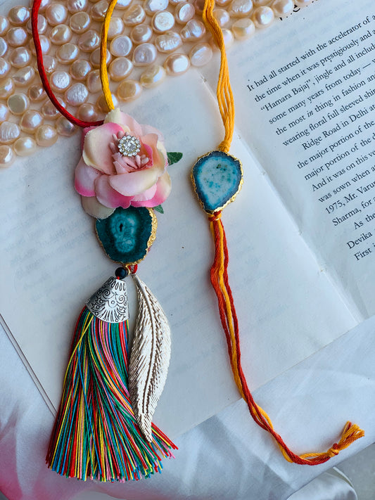 Flower Bloom Couple Rakhi