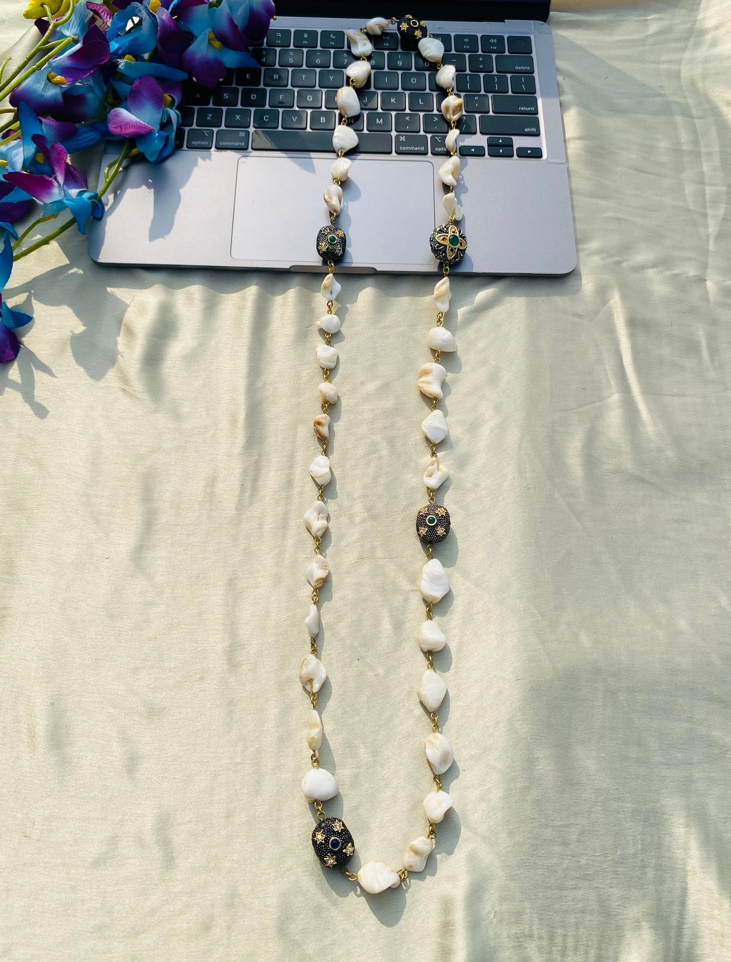 Breezy Blossom Pearl Necklace