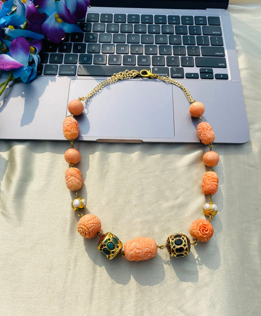 Noor Coral Beads Necklace