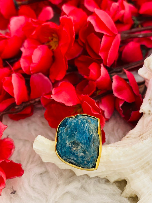 Kyanite Rough Stone Ring