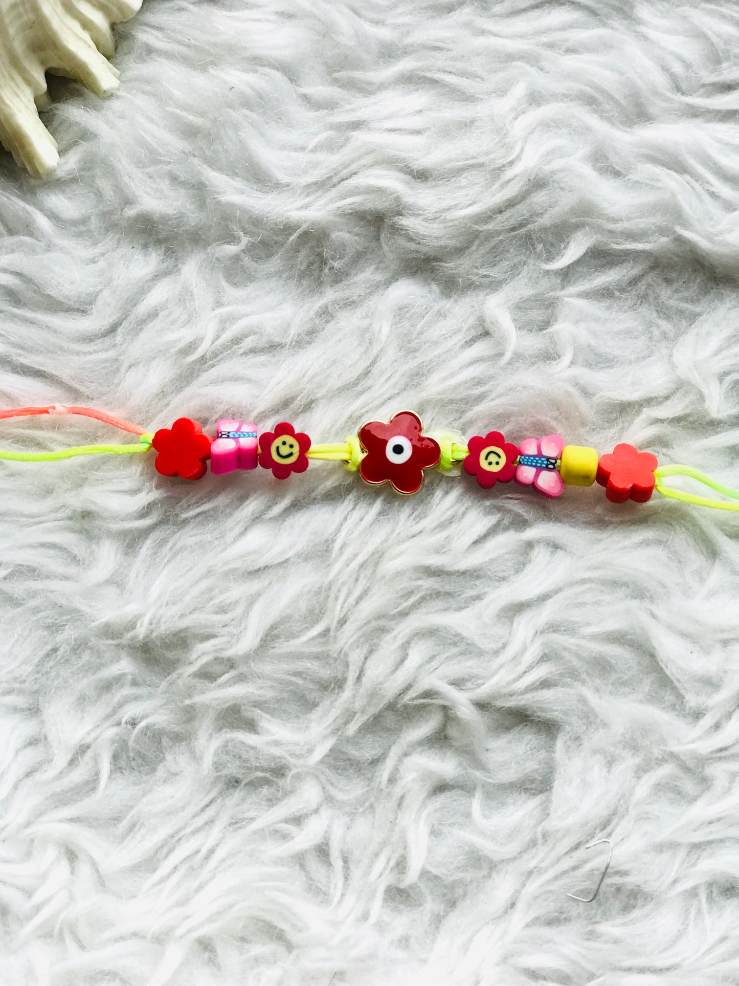 Red Flower Beads