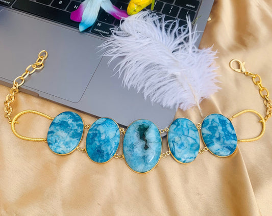 Blue Agate Choker