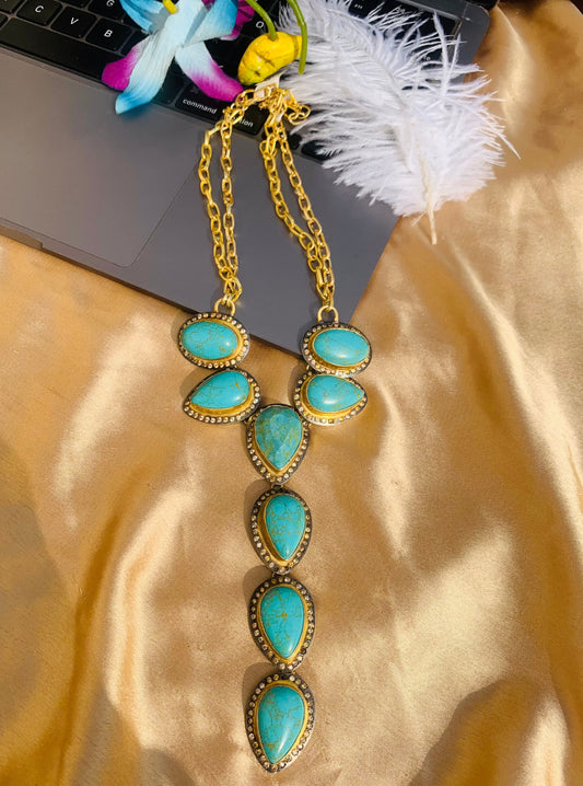 Drops Of Turquoise Necklace