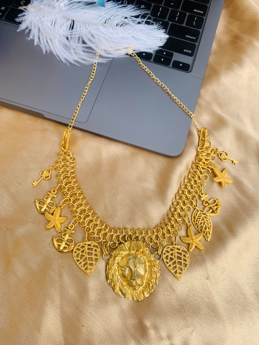 Charms of Lion Necklace