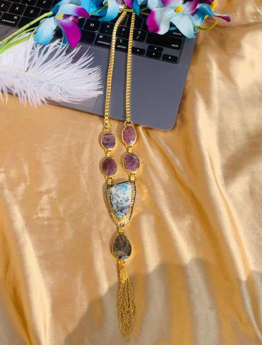 Subtle Sapphire Necklace